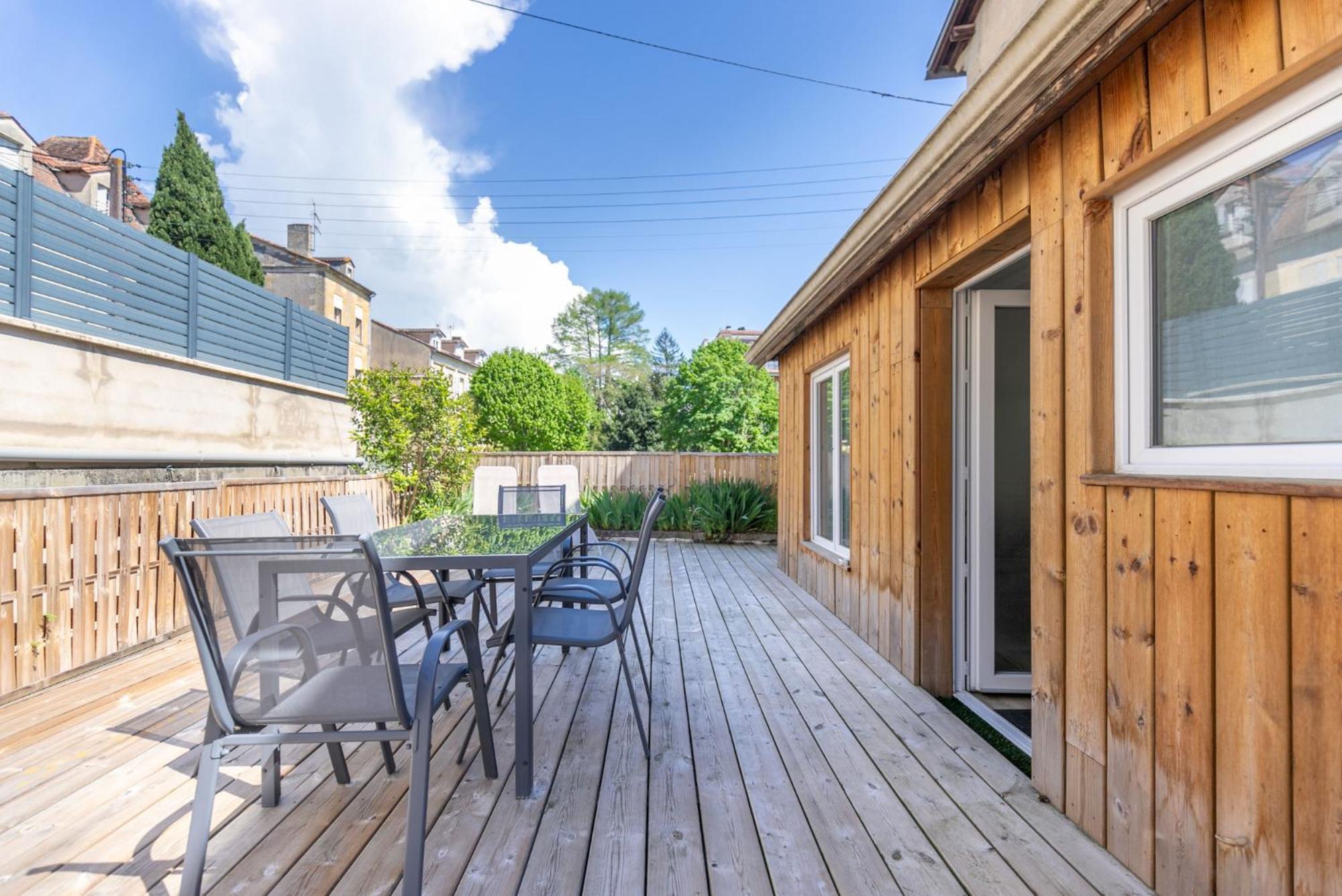 Le Terrazza - T3 Hyper-Centre Avec Terrasse Privative Lägenhet Bergerac Exteriör bild